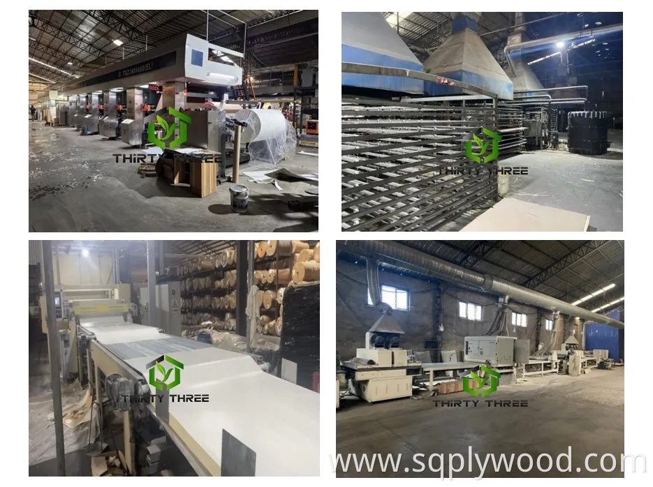 1.5mm Furniture Grade Melamine Faced Plywood Synchronized Recon Plywood for Furniture